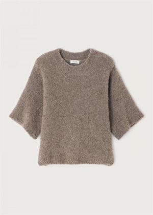 Zolly ss knit Mole Melange American Vintage 